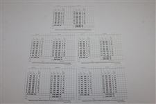 Gary Player, Mize, Lyle, Stadler, & Floyd Signed Augusta National GC Scorecards JSA ALOA