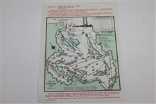 Bernhard Langer Signed 1985 Masters Sunday Pairing Sheet JSA ALOA