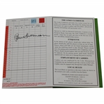 Peter Thomson Signed St. Andrews The Old Course Souvenir Scorecard JSA ALOA