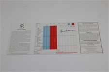 Peter Thomson Signed St. Andrews The Old Course Souvenir Scorecard JSA ALOA