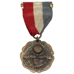 Vintage United States Lines Athletic Games Mid-Atlantic Champion Medal with Ribbon