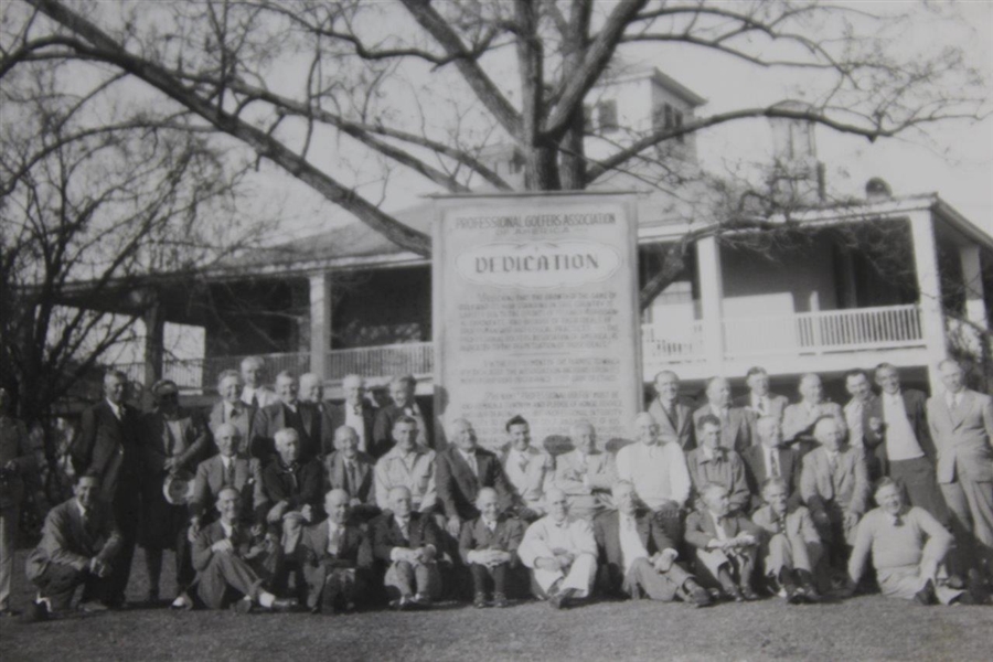 1937-1938 Senior PGA Championship at Augusta National Dedication Photo
