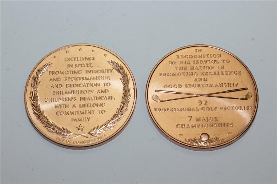 Arnold Palmer & Jack Nicklaus Commemorative Coins - Act of Congress & Good Sportsmanship