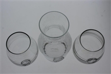 Augusta National Golf Club Carafe with Two Stemless Wine Glasses in Original Juliska Boxes