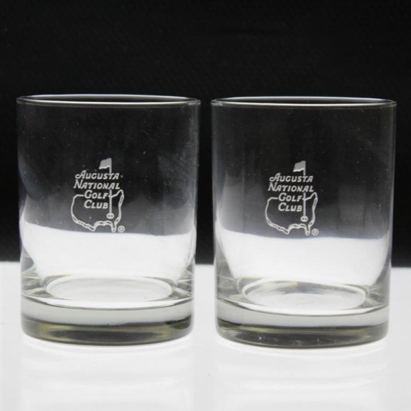 Pair of Augusta National Golf Club Whiskey Rocks Glasses