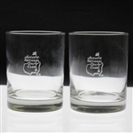 Pair of Augusta National Golf Club Whiskey Rocks Glasses
