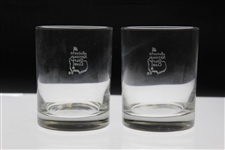 Pair of Augusta National Golf Club Whiskey Rocks Glasses