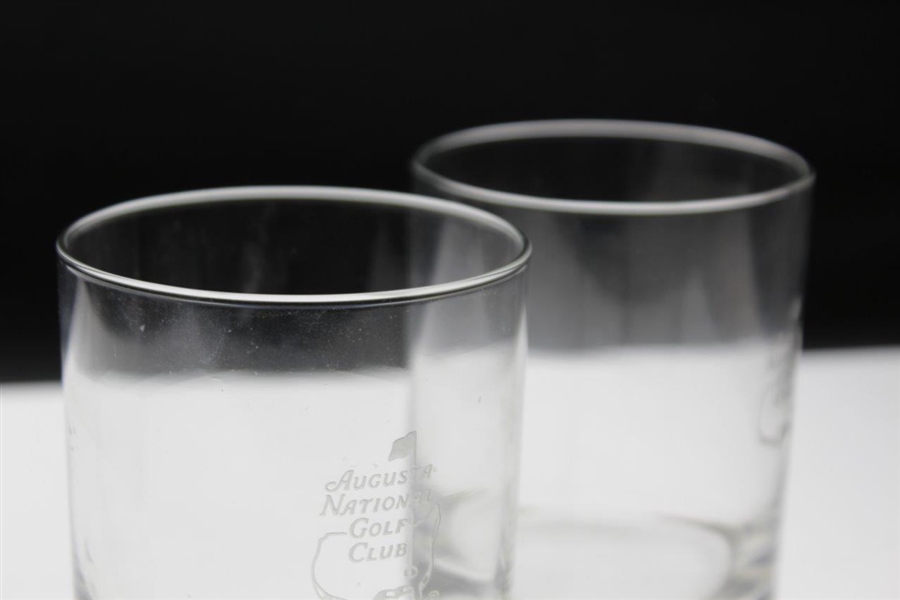 Pair of Augusta National Golf Club Whiskey Rocks Glasses