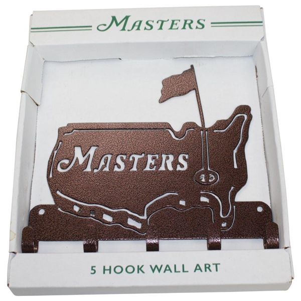 Masters Tournament Bronze Hook Wall Art in Box