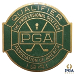 1941 PGA Championship at Cherry Hills CC Contestant Badge - Vic Ghezzi Winner