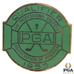 1953 PGA Championship at Birmingham CC Contestant Badge - Walter Burkemo Winner