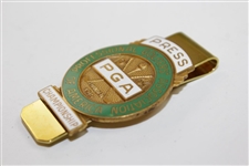 1964 PGA Championship at Columbus CC Contestant Badge - Bobby Nichols Winner