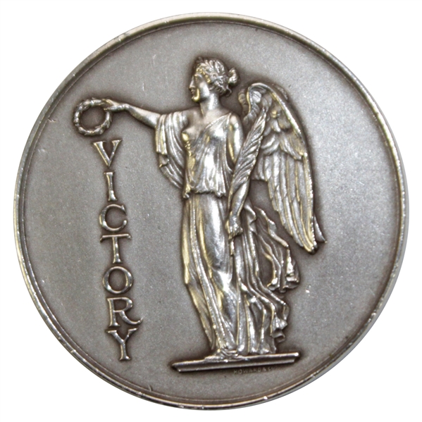 1937 Newport C.C. Invit. Match Play Sterling Silver Tiffany&Co. Designed Medal Won by Jess Sweetser