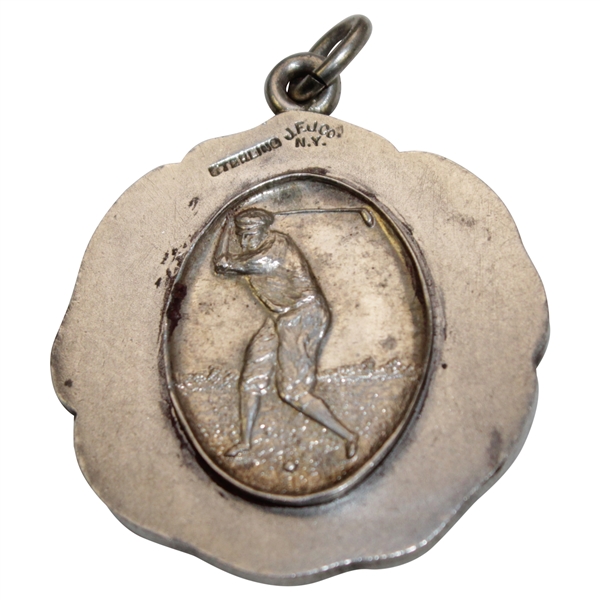 Vintage Lawrence Park Country Club Sterling Silver Medal with Decorative Disc