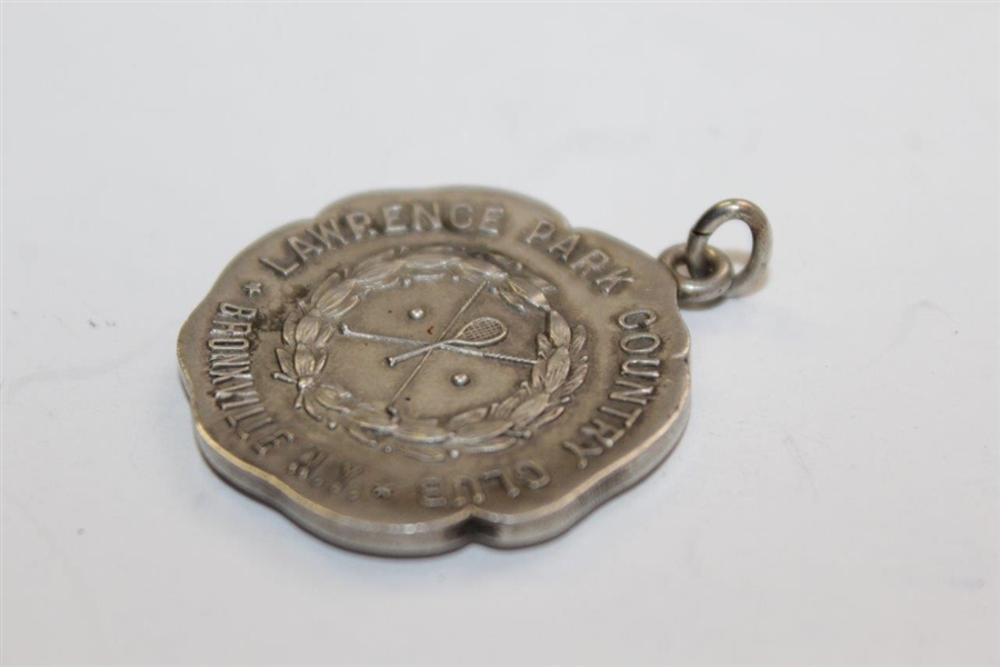 Vintage Lawrence Park Country Club Sterling Silver Medal with Decorative Disc