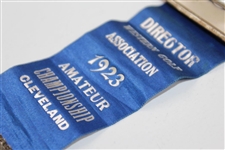 1923 Western Amateur Golf Championship Director's Ribbon - Chick Evans' 8th & Final Western Am Win