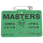 1968 Masters Tournament SERIES Badge #16905 - Bob Goalby Winner