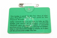 1968 Masters Tournament SERIES Badge #16905 - Bob Goalby Winner
