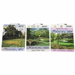 2007, 2008, & 2009 Masters Tournament SERIES Badges - Johnson, Immelman, & Cabrera