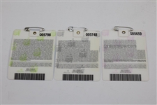 2007, 2008, & 2009 Masters Tournament SERIES Badges - Johnson, Immelman, & Cabrera