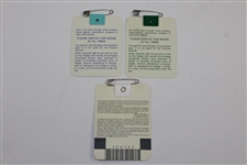 1989, 1990, & 1996 Masters Tournament SERIES Badges - Nick Faldo's Three Masters Wins