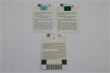 1989, 1990, & 1996 Masters Tournament SERIES Badges - Nick Faldo's Three Masters Wins