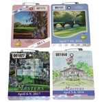 2015, 2016, 2017, & 2018 Masters Tournament SERIES Badges - Spieth, Willett, Garcia, & Reed Winners