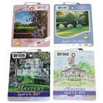 2015, 2016, 2017, & 2018 Masters Tournament SERIES Badges - Spieth, Willett, Garcia, & Reed Winners