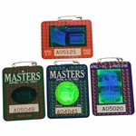 1991, 1992, 1993, & 1994 Masters Tournament SERIES Badges - Woosnam, Couples, Langer, & Olazabal Winners