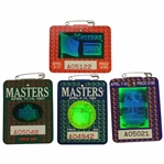 1991, 1992, 1993, & 1994 Masters Tournament SERIES Badges - Woosnam, Couples, Langer, & Olazabal Winners