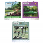 2012, 2013, & 2014 Masters Tournament SERIES Badges - Watson, Scott, & Watson