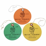 1977, 1979, & 1980 Masters Tournament Practice Round Tickets - Watson, Zoeller, & Ballesteros Winners