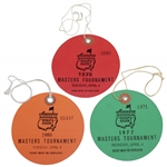 1977, 1978, & 1980 Masters Tournament Practice Round Tickets - Watson, Player, & Ballesteros Winners