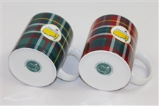 Two Masters Home Collection 16oz Tartan Design Coffee Mugs in Original Box - New