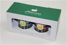 Two Masters Home Collection 16oz Tartan Design Coffee Mugs in Original Box - New