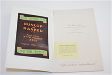 1953 Official Ryder Cup at Wentworth Golf Club Program