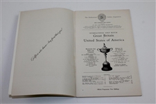1953 Official Ryder Cup at Wentworth Golf Club Program