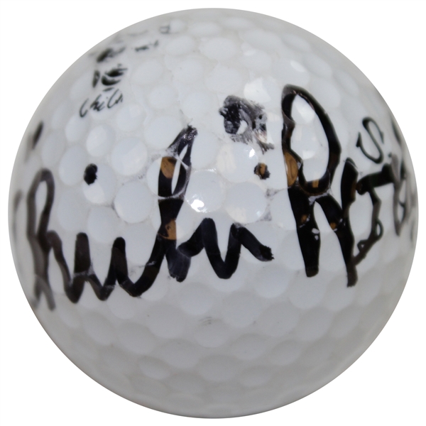 ChiChi Rodriguez Signed Personal Used Sabre Logo Golf Ball JSA ALOA