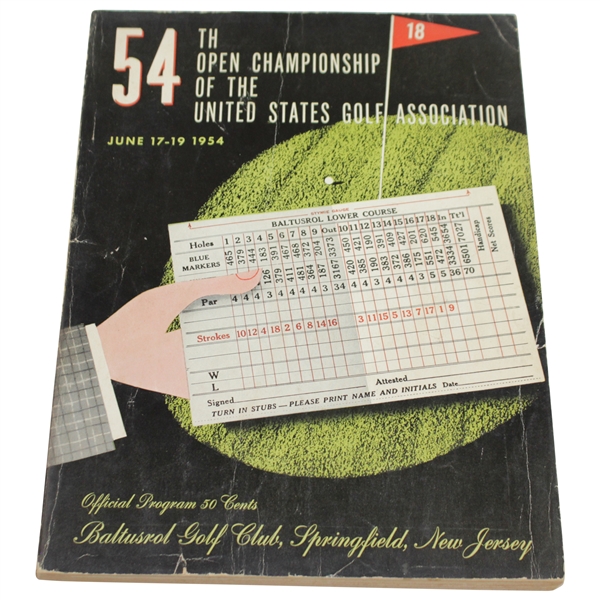 1954 US Open Championship at Baltusrol Golf Club Official Program