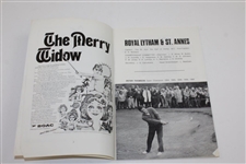 Tony Jacklin Signed 1969 OPEN Championship at Royal Lytham Official Program JSA ALOA