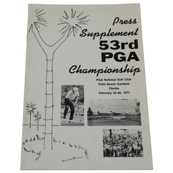 1953 PGA Championship at PGA National Golf Club Press Supplement