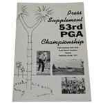 1953 PGA Championship at PGA National Golf Club Press Supplement