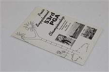 1953 PGA Championship at PGA National Golf Club Press Supplement