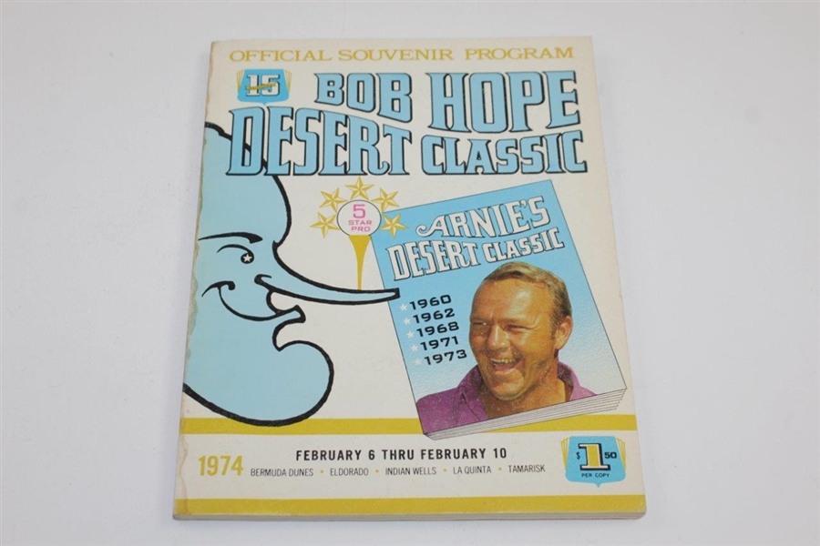 1973, 1974, & 1975 Bob Hope Desert Classic Official Programs