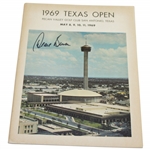 Champion Deane Beman Signed 1969 Texas Open at Pecan Valley GC Program JSA ALOA
