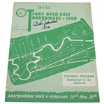 Champion Bill Johnston Signed 1958 Texas Open Golf Tournament Program JSA ALOA