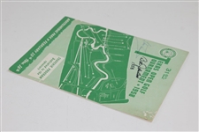 Champion Bill Johnston Signed 1958 Texas Open Golf Tournament Program JSA ALOA