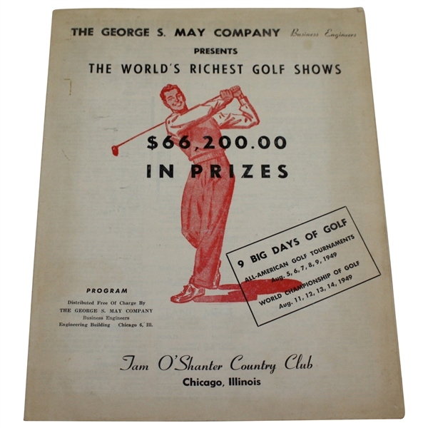 1949 World Golf Championship Played at Tam OShanter CC Official Program