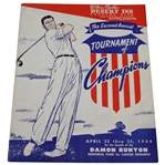 1954 Second Annual Tournament of Champions at Desert Inn CC Official Program