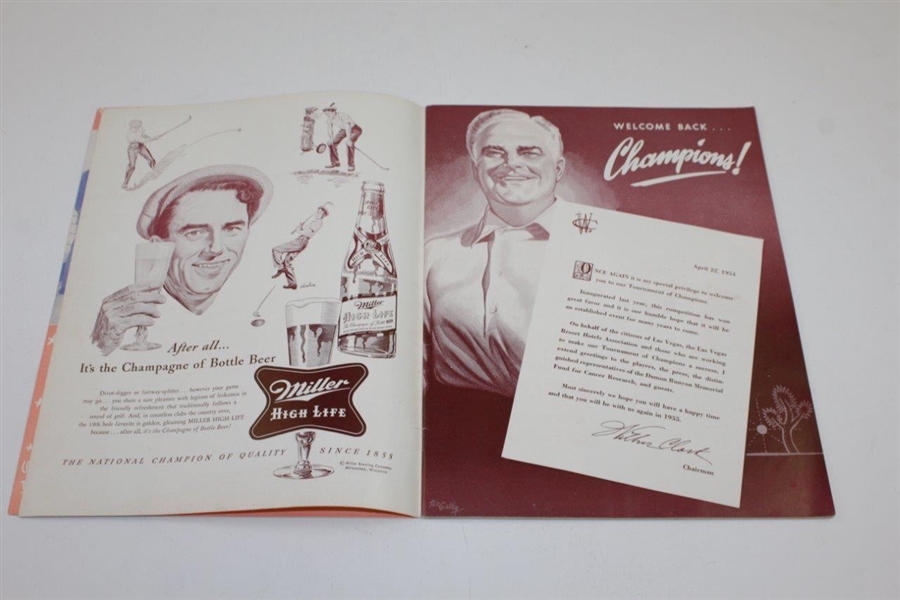 1954 Second Annual Tournament of Champions at Desert Inn CC Official Program